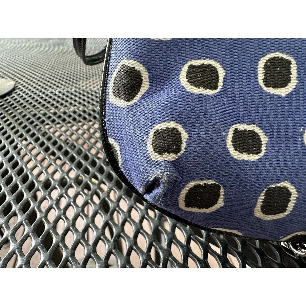 COACH BLUE‎ & BLACK DOT LARGE TOP-ZIPPER Large Wrislet